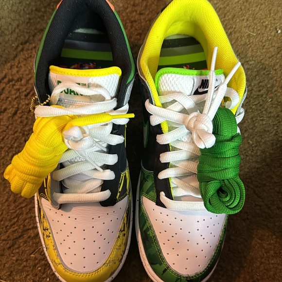 COPY - Nike dunk low “ what the duck” Away multicolored size 10 - Picture 6 of 12